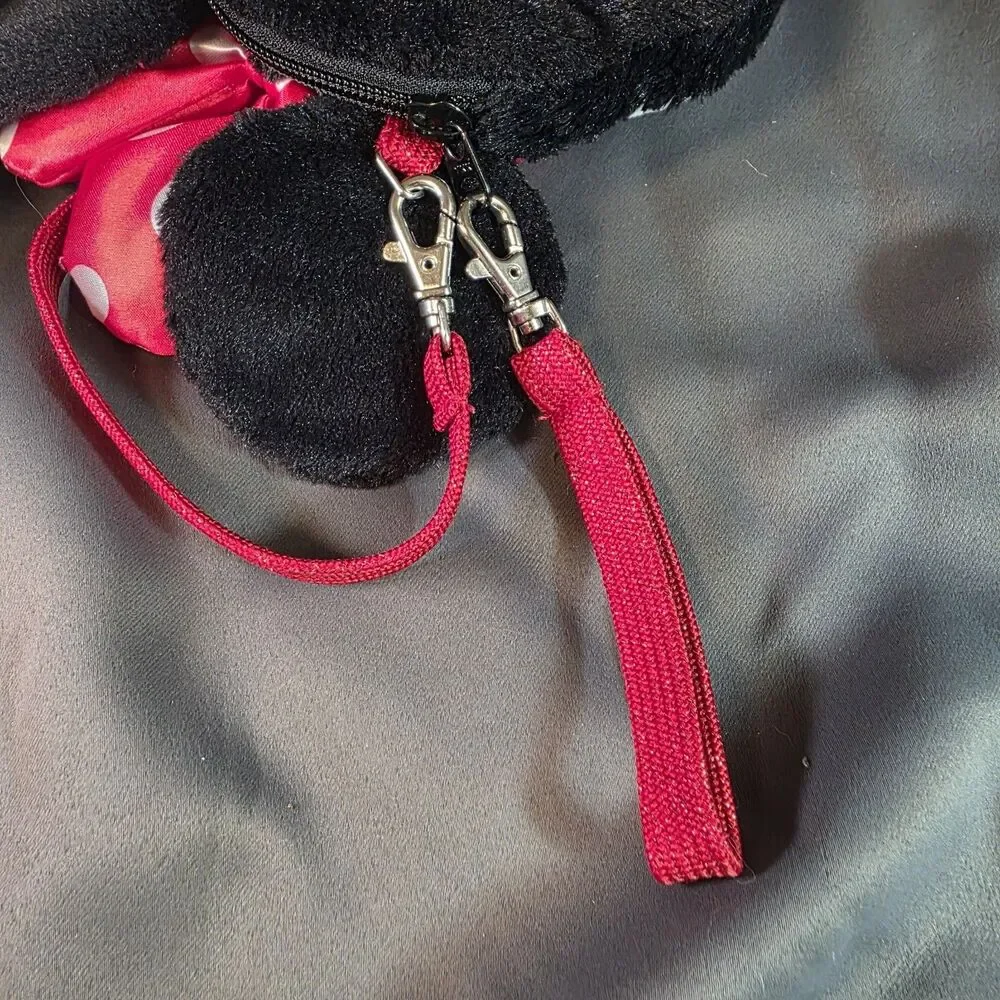 Disney Minnie Mouse Plush Head Small Purse Shoulder Bag